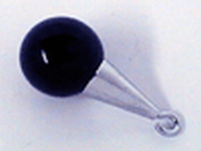 Kogelgewicht met zwarte kogel, 4 cm diameter, 100 gram