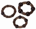 Cockrings set - Pro Rings, frosted black 